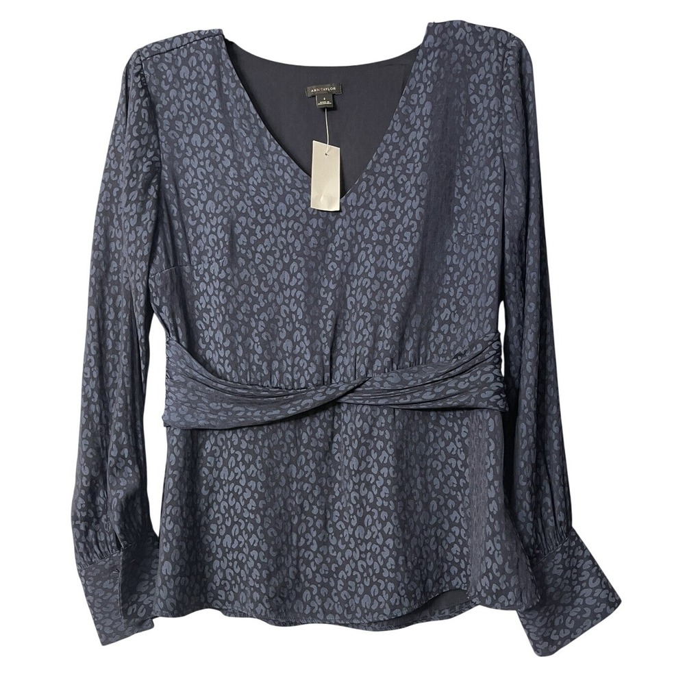 NWT Ann Taylor LOFT Womens Long Sleeve Casual Top Shirt Blouse‎ Size 2